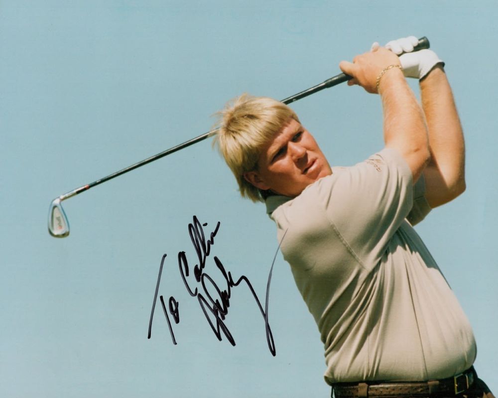 Lot 361: John Daly Signed 1996 Golf Press 8x10 Photo....