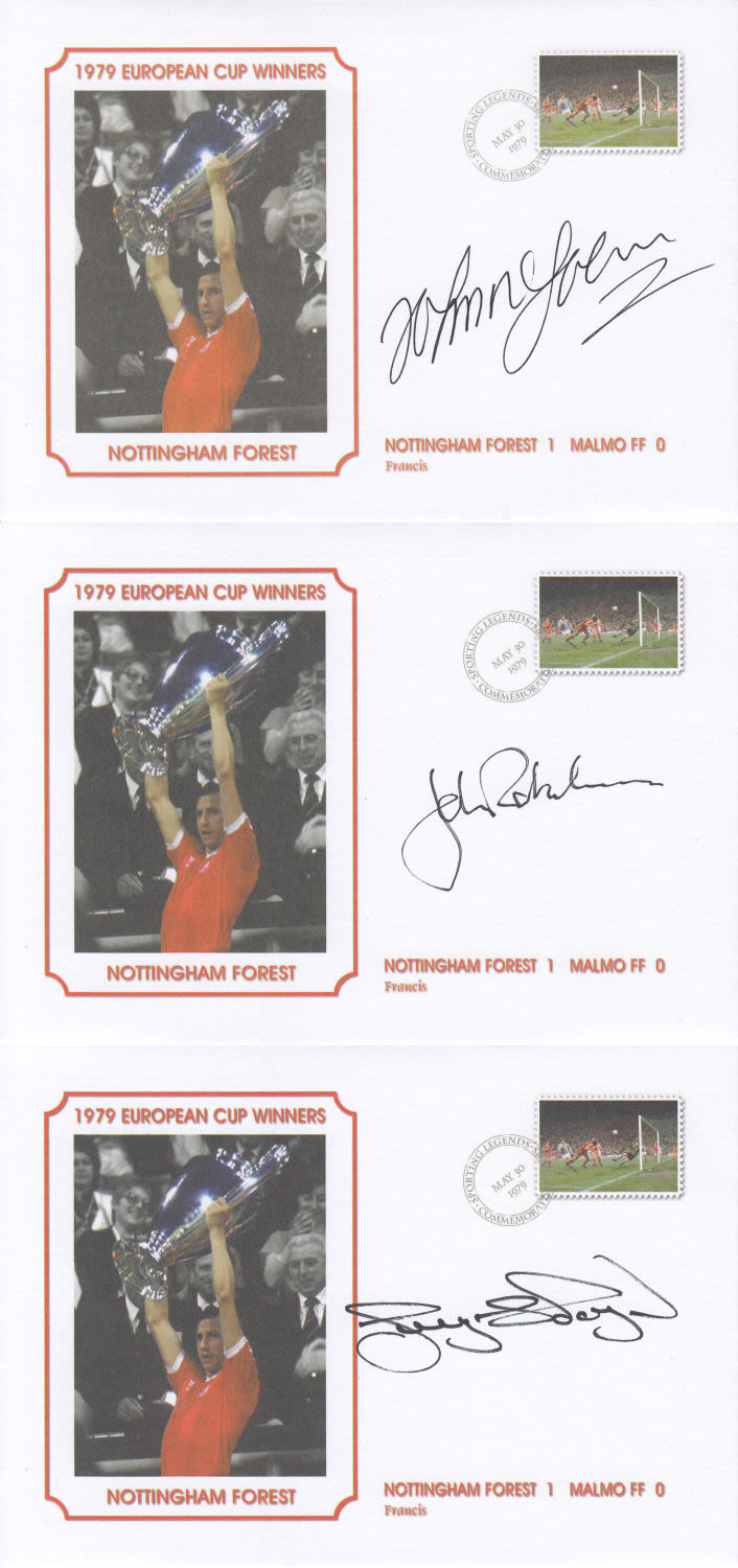 Lot 369: Football Autographed Nottm Forest 1979 Tribute Covers -...