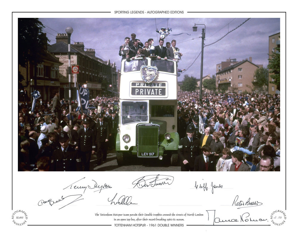 Lot 378: Football Autographed Tottenham 20 X 16 Limited Edition...
