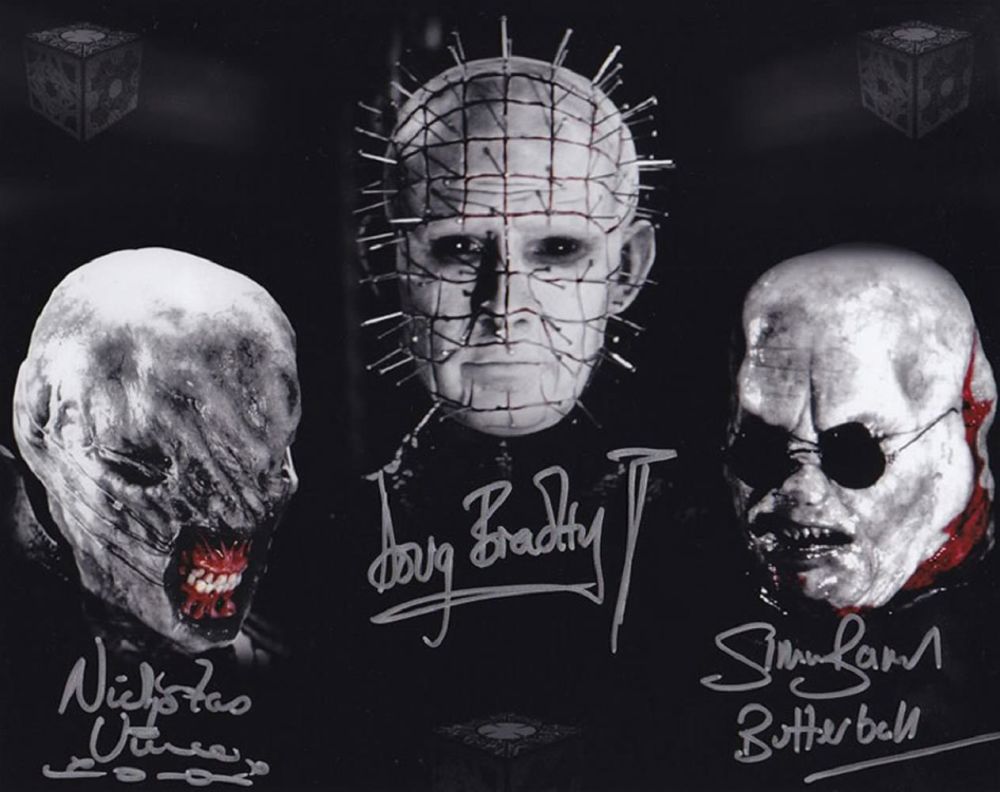 Lot 391: Blowout Sale! Exclusive Hellraiser Montage hand signed 10x8...