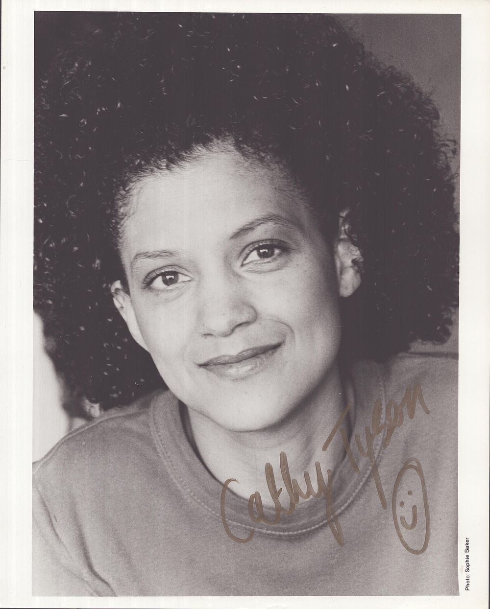 Lot 464: Cathy Tyson signed 10x8inch black and white photo....