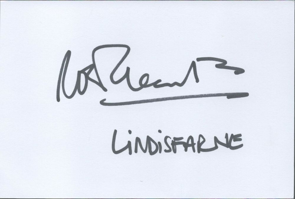 Lot 75: Rod Clements signed white card (measuring 6"x4") signed...