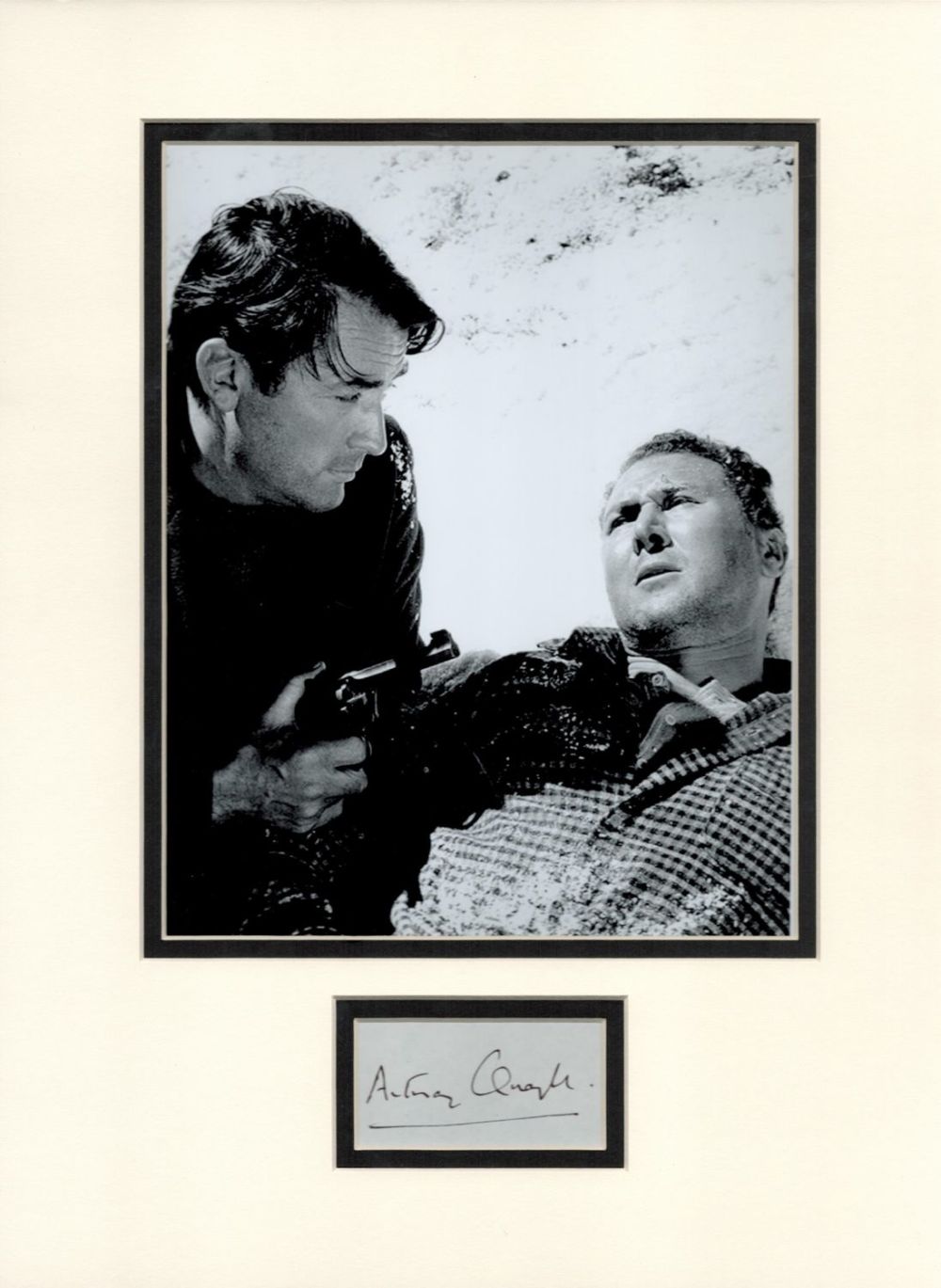 Lot 111: Anthony Quayle 16x12 overall mounted signature piece includes...