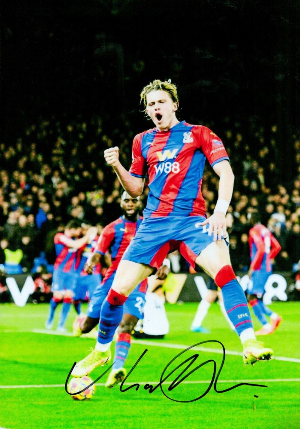 Lot 144: Connor Gallagher signed 12x8 colour photo pictured while...