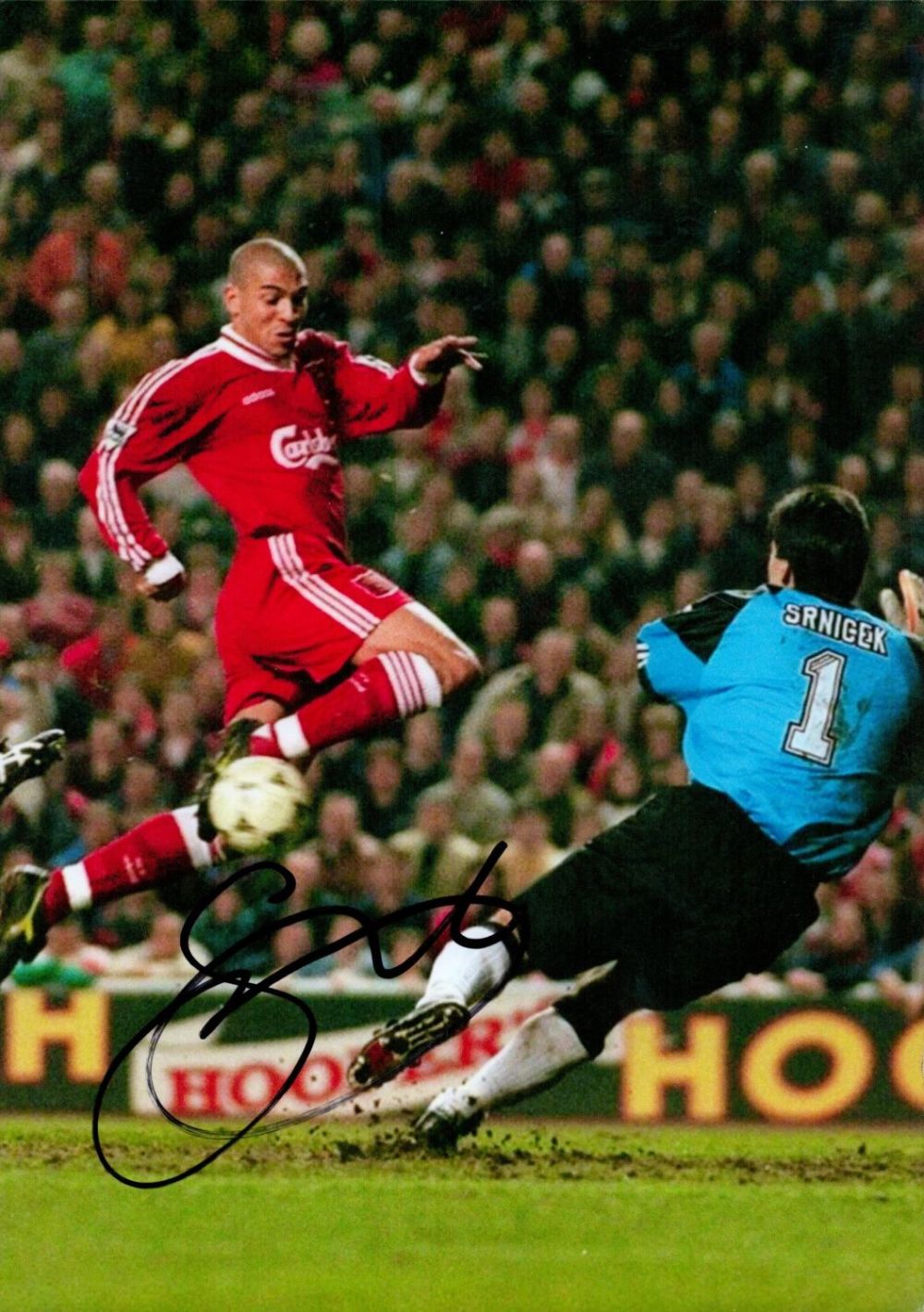 Lot 149: Stan Collymore signed 12x8 colour photo pictured in...