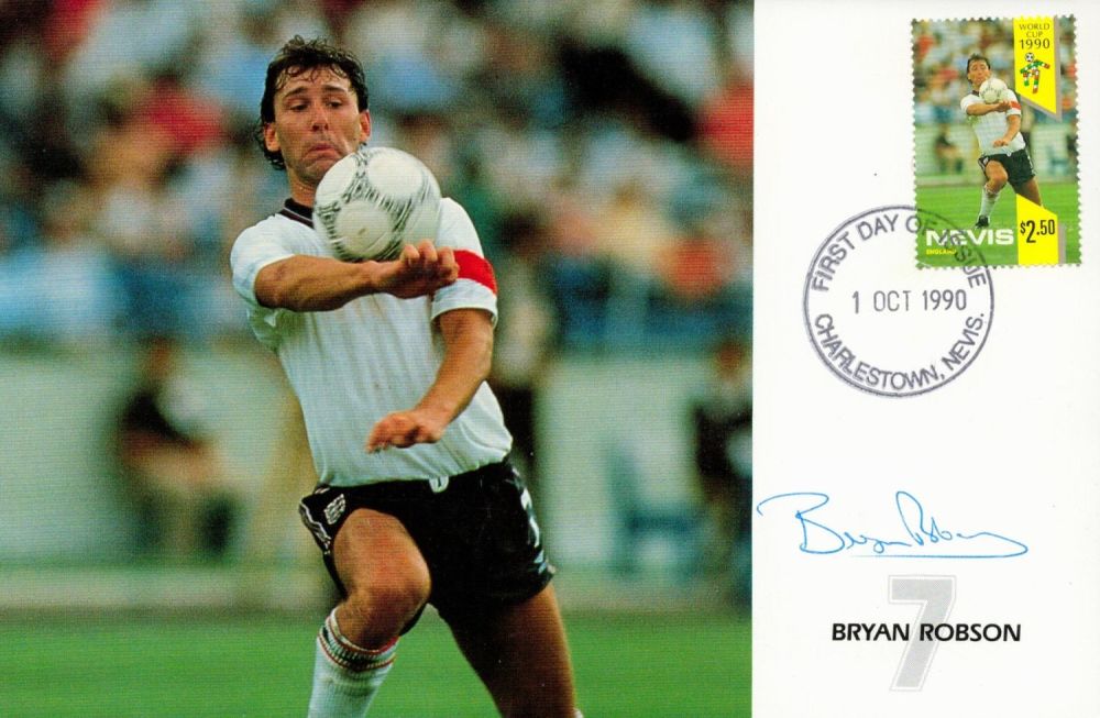 Lot 175: England Football Legend Bryan Robson Signed The World...
