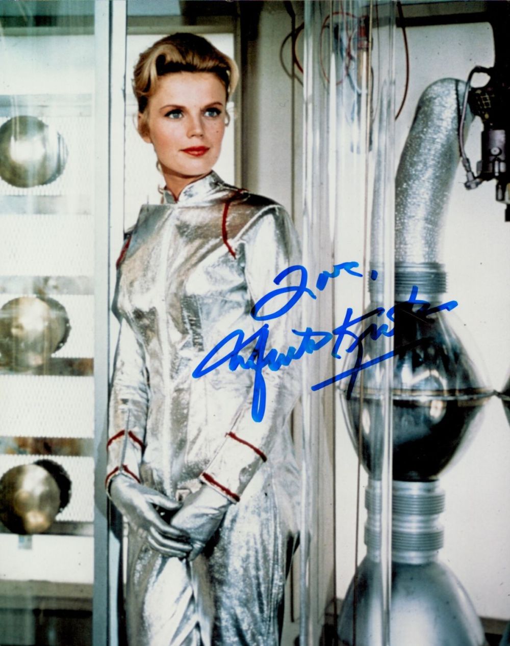 Lot 235: Norwegian-born American actress Marta Kristen signed 10x8 inch...