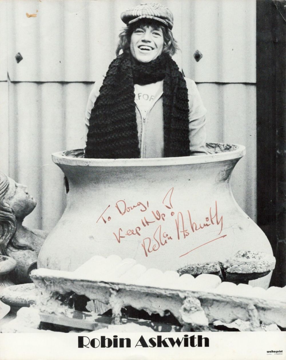 Lot 246: British Actor Robin Askwith Signed 10x8 inch Personalised...