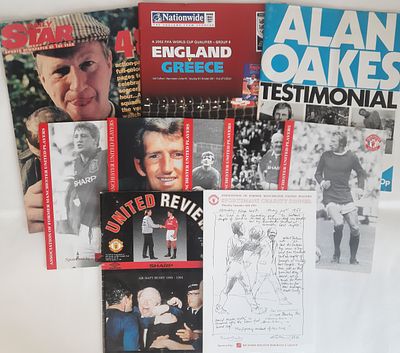 Football unsigned collection. Manchester United Association of former players Law no. 10