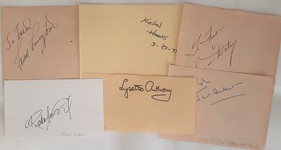 Entertainment Autograph collection. Robert Lindsey, Jack Hulbert, Frances Langford, Kevin Hooks
