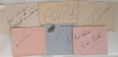 Entertainment Autograph collection. Donald Peers, Wilfred Pickles, The Platters American music