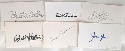 Entertainment Autograph collection. Jane Breer, Buddy Hacket, Ed Nelson, Susan Kohner and more.