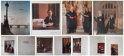 Multi Signed House of Lords Hardback book. Valerian Bernard Freyberg, 3rd Baron Freyberg
