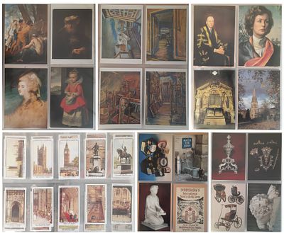 Entertainment Collection. Cigarette card and post cards. Churchman Cigarettes House of
