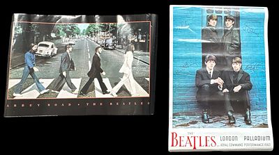 Beatles colour Poster Collection. Printed signature poster The Beatles London Palladium 1963