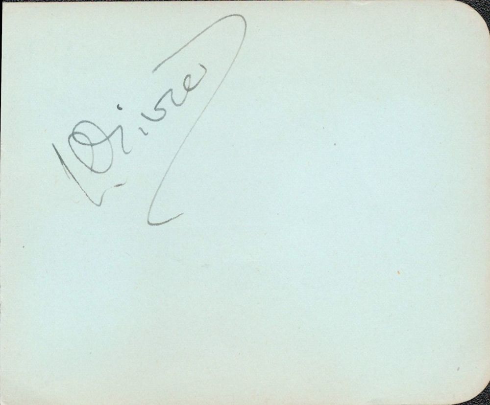 Lot 294: Laurence Olivier signed 5x4 album page. Laurence Kerr...