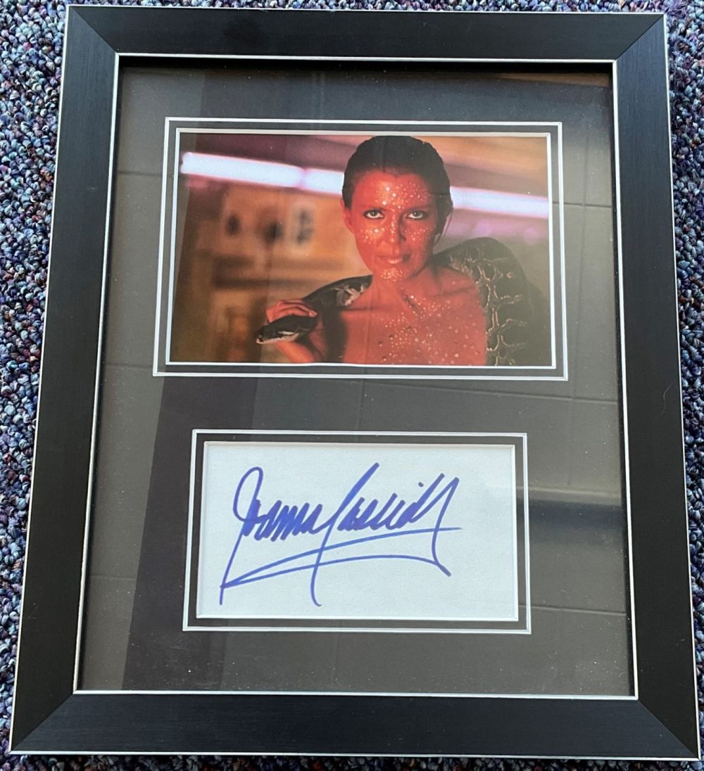 Lot 299: Framed and Mounted Display! Bladerunner Joanna Cassidy signed...
