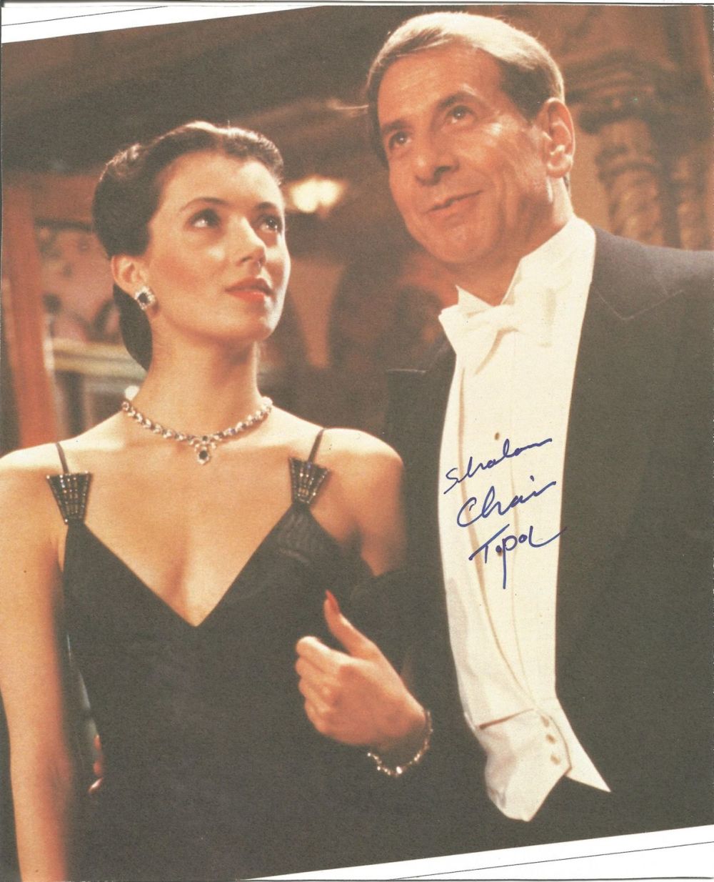 Lot 301: Actor Chaim Topol singed 10x8 colour image. Chaim...