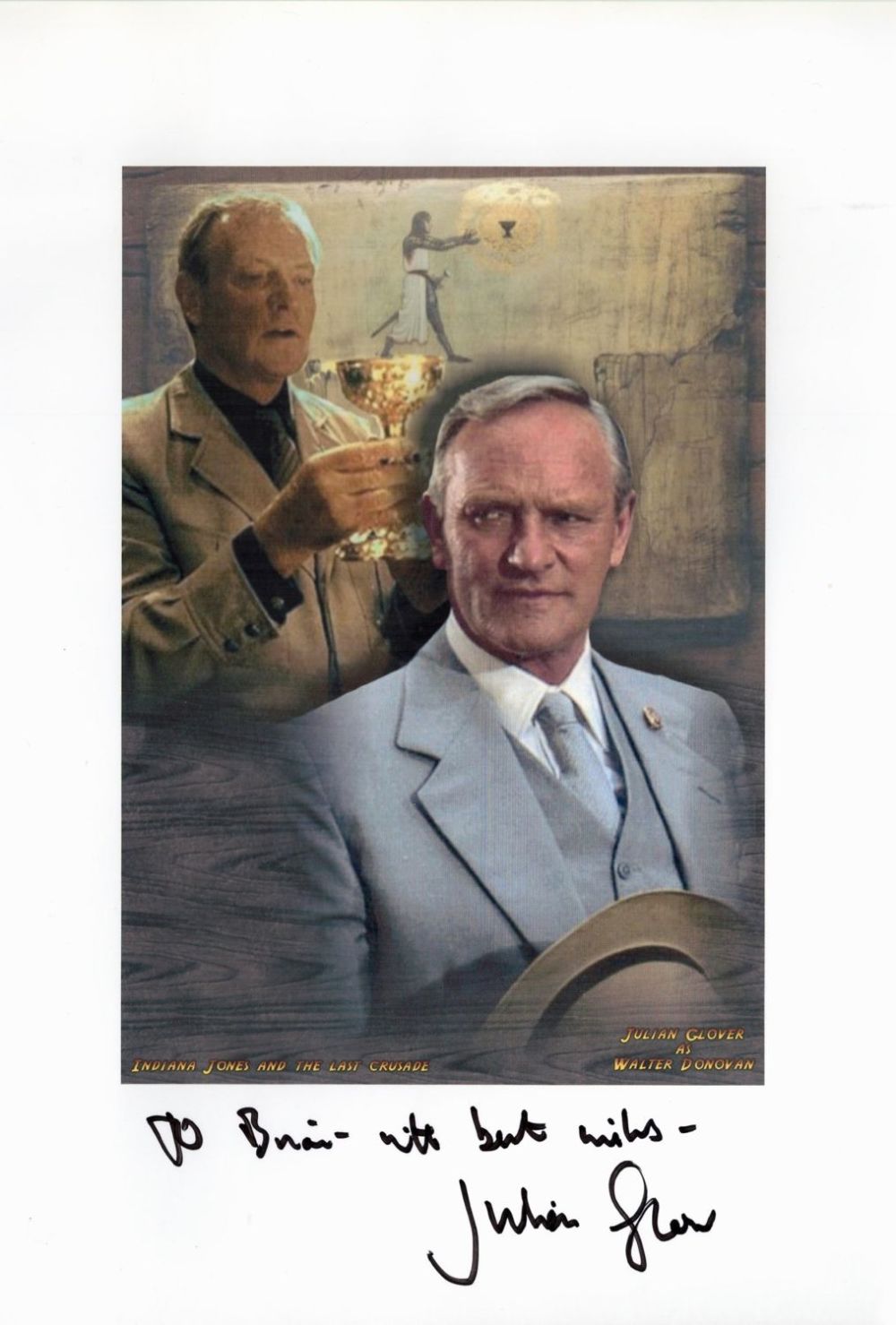 Lot 353: Julian Glover signed 12x8 colour photo. Glover CBE...