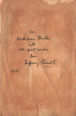 Jeffery Farnol, A Biographical Sketch, by Harold Armitage. Published by Sampson Low. 30 pages