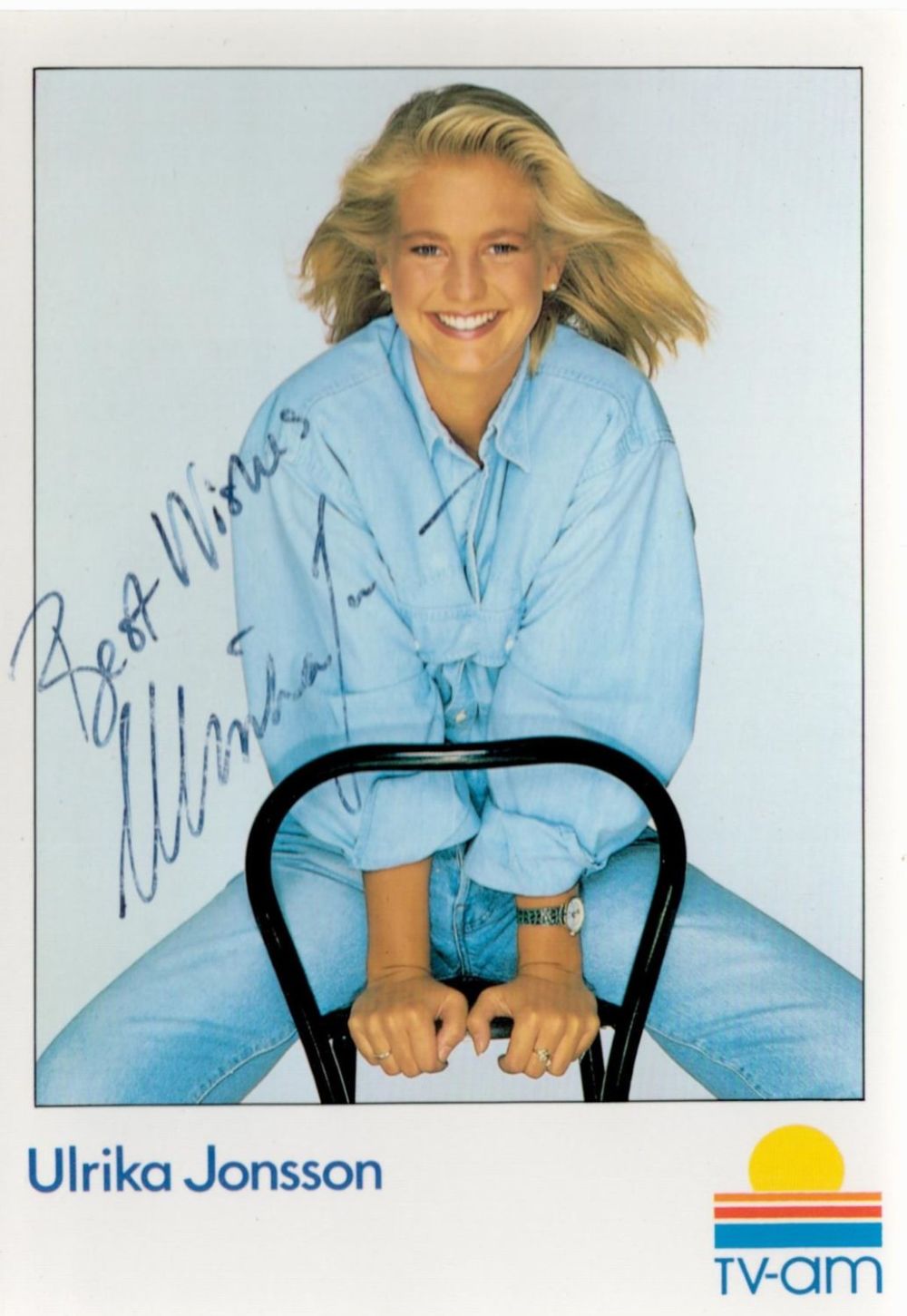 Lot 359: Ulrika Jonsson signed 6x4 Colour Photo. Jonsson is...