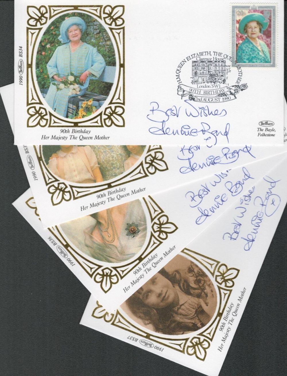 Lot 374: Presenter, Jennie Bond signed FDC collection commemorating the...