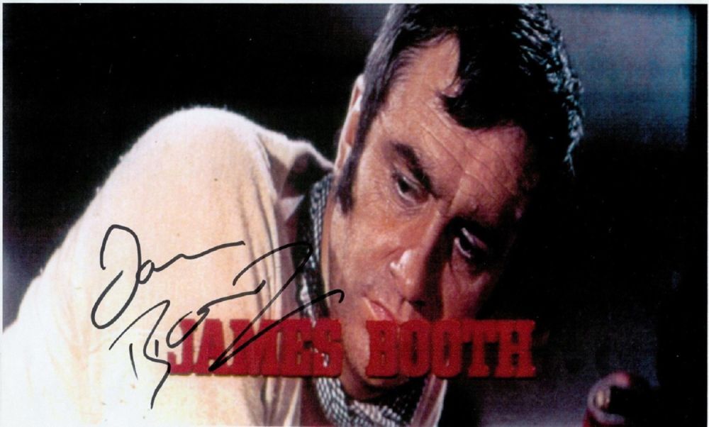 Lot 375: James Booth signed A4 colour photocopy photo. 19...