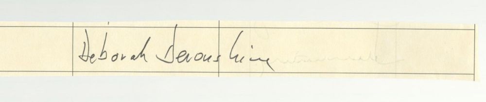 Lot 390: Deborah Cavendish, Duchess of Devonshire signed 9x1 visitors...