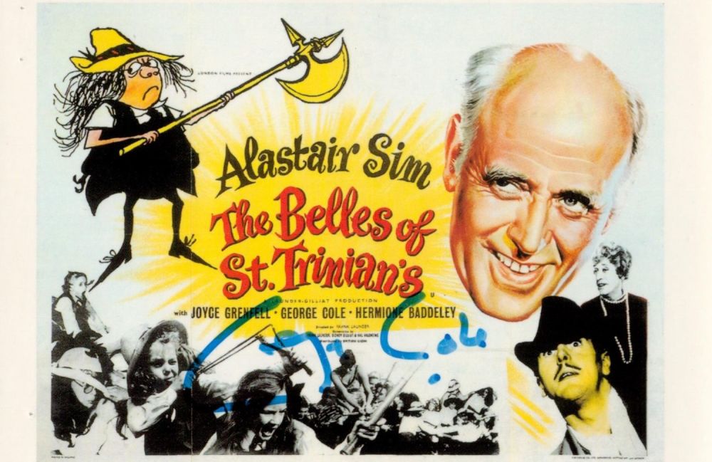 Lot 397: George Cole signed The Belles of St Trinians...