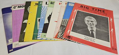 Music Sheet Collection. Ada Faith, Fabian, Betty Verrett, Maureen Evans, My Little Corner of