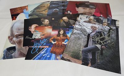 Entertainment Signed photo collection. Zara Phythian, Hannah Spearritt, Norman Lovett, Tamsin