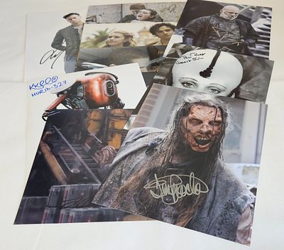 Entertainment Signed photo collection. Fady Elsayed, Tim Proctor, Pam Rose, Scott Richardson