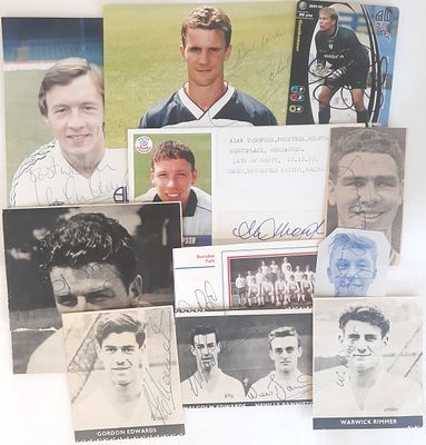 Sport Autograph Collection. Malcolm Edward, Neville Bannister, Jussi Jaaskelainen, Alan