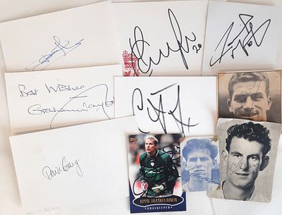 Sport Autograph Collection. Graham Taylor, Scott Carson, Jussi Jaaskelainen, David Craig
