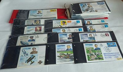 FDC Collection. R.J. Mitchell 1976, Sir Alan Cobham 1976, Sir Thomas Sopwith 1976, Jean Batten