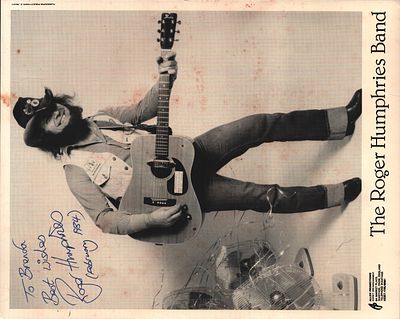 Roger Humpries signed 10x8 inch black and white photo. Dedicated. Good condition. All