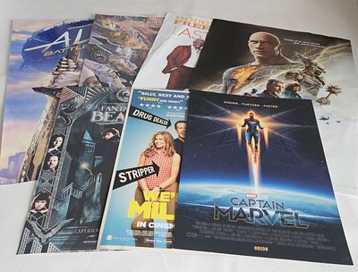 Poster Collection. Captain Marvel, We`re The Millers, Black Adam, Last Vegas and more. 7 in