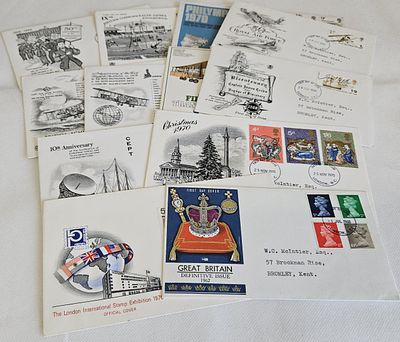 FDC Collection. Christmas 1970, The London International Stamp 1979, Great Britain 1968