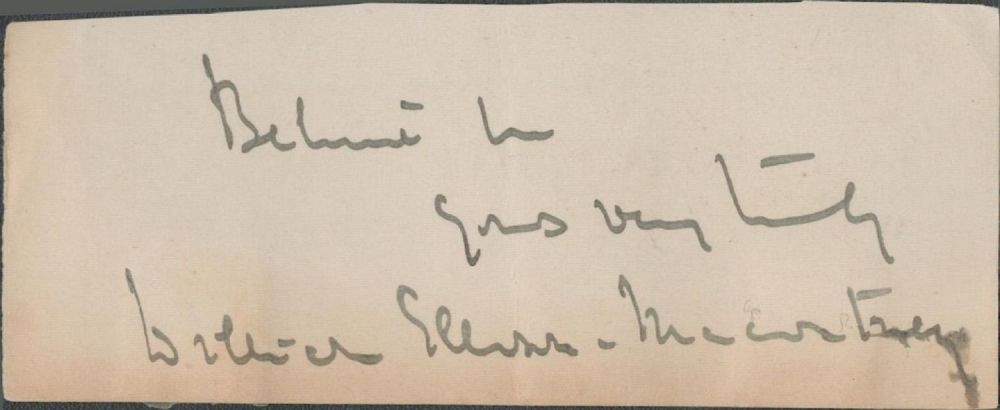 Lot 432: Sir William Ellison Macartney signed 5x2 page cutting....