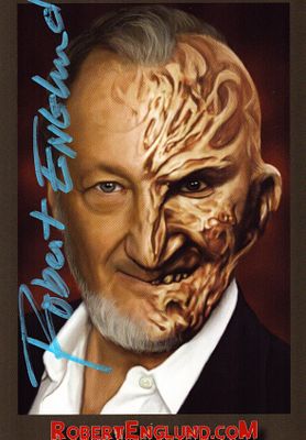 Robert Englund, American actor and director. A signed official 6x4 inch photo from his own