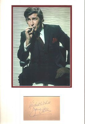 DAVE ALLEN (1936-2005) Comedian signed Album Page with 12x19 mounted Photo Display Good