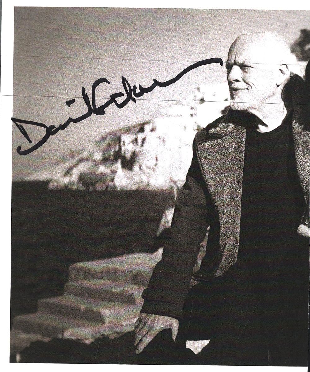 Lot 166: David Gilmour signed 6x4inch black and white photo....