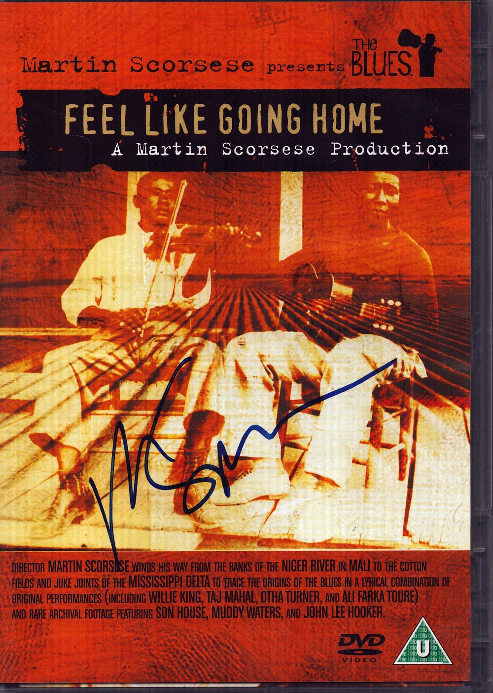 Lot 207: Martin Scorsese signed Feel like going home DVD...