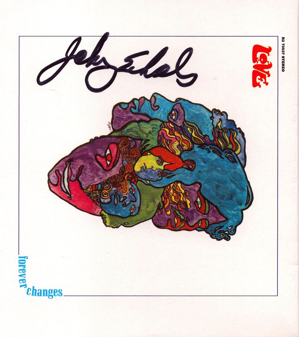 Lot 213: John Echos signed Forever changes CD cover. CD...