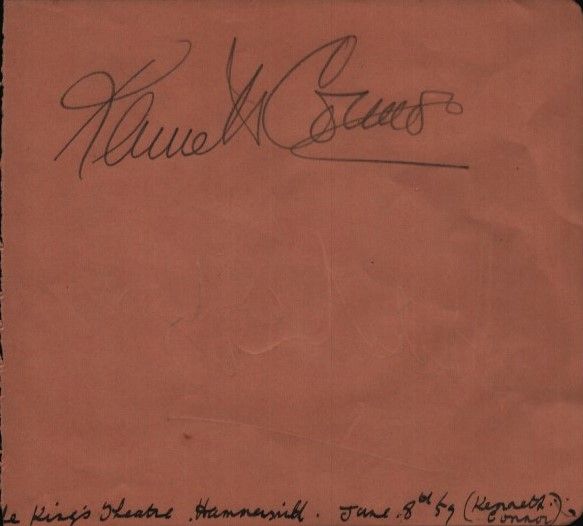 Lot 231: Kenneth O'Connor and Adele Leigh signed album page....