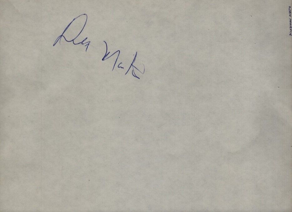 Lot 234: Dear Martin signature on 10x8inch white page. Good...