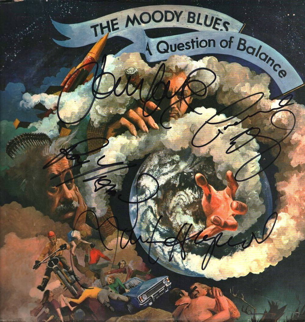 Lot 283: Moody Blues multi signed A Question of Balance...
