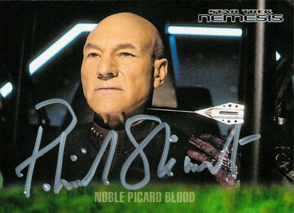Lot 496: Patrick Stewart, Star Trek actor. A signed 3....