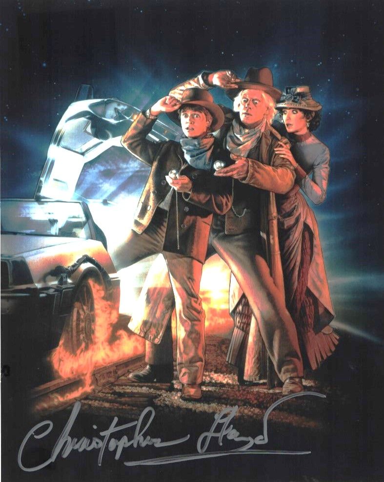 Lot 306: Christopher Lloyd signed Back to the Future 10x8inch...