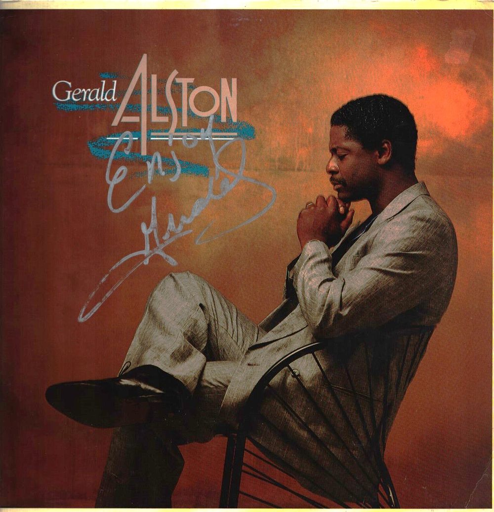 Lot 316: Gerald Alston signed album sleeve cover.Includes vinyl record....